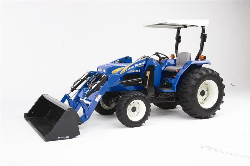 Blue Tractor with Front Loader