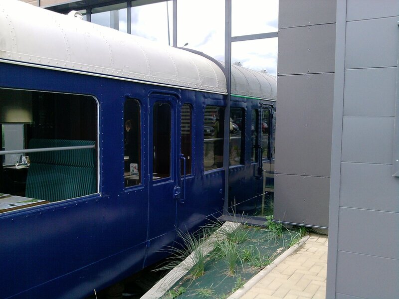 Blue Train Car