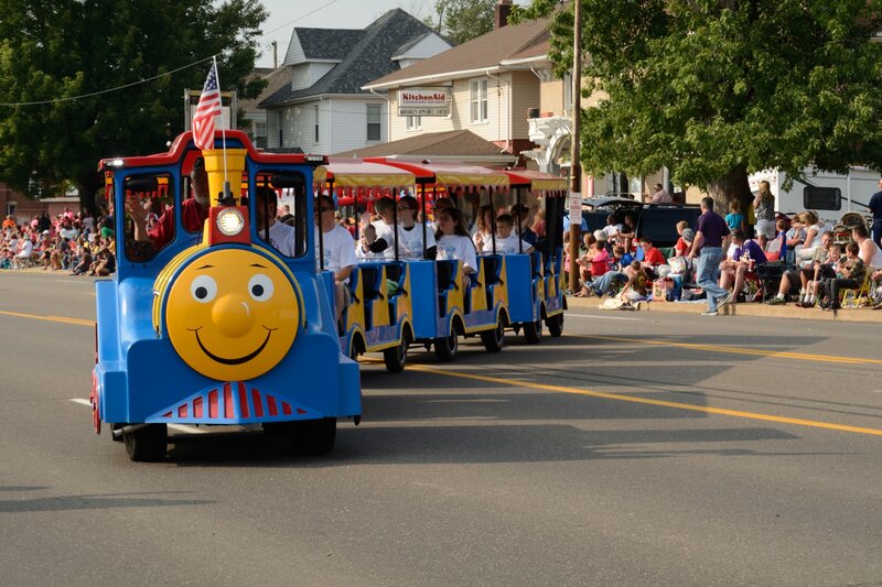 Blue Train in Parade