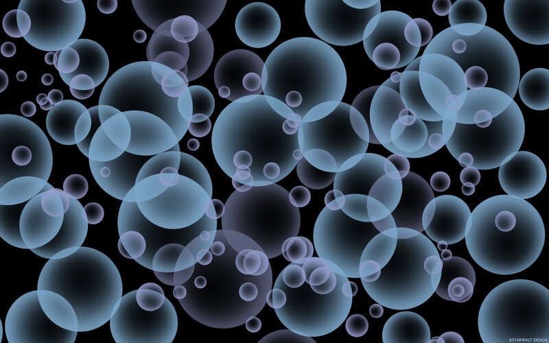 Blue Translucent Bubbles — Calm