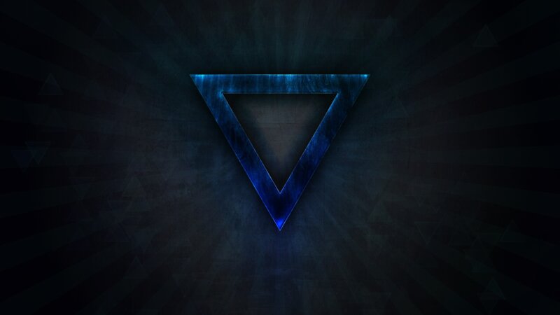 Blue Triangle Symbol