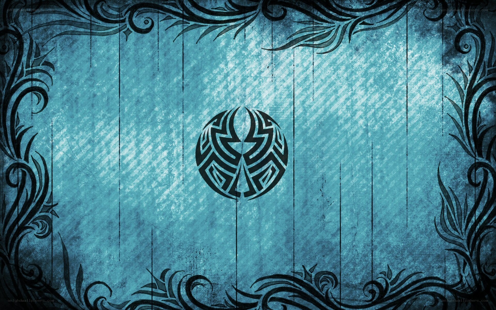 blue tribal pattern background