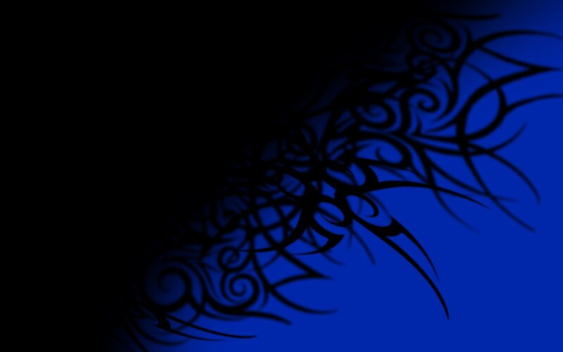 blue tribal pattern design