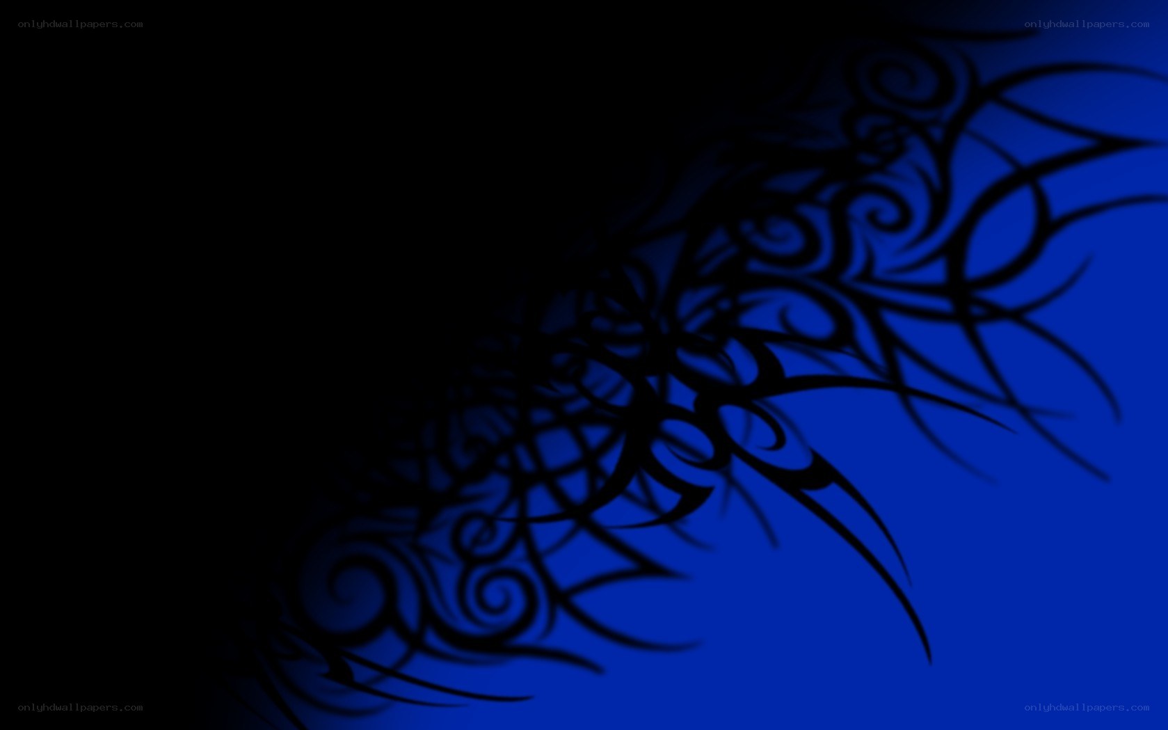 blue tribal pattern design