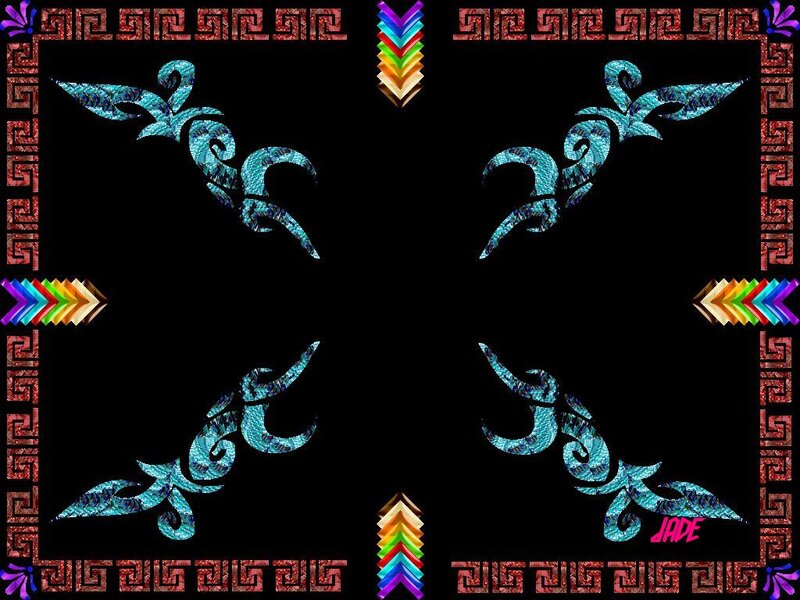 Blue Tribal Patterns