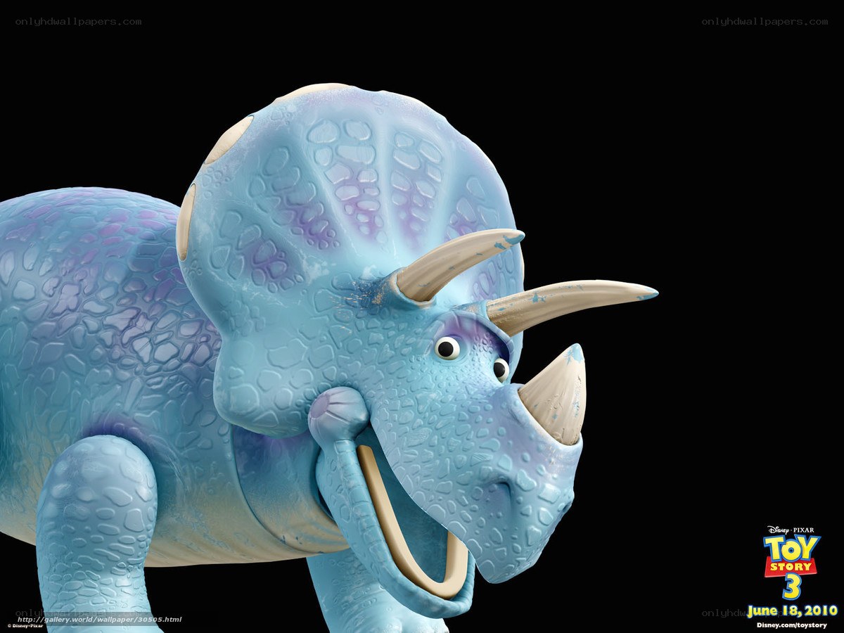 Blue Triceratops Toy