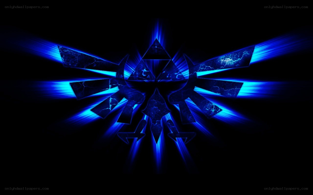 blue triforce symbol
