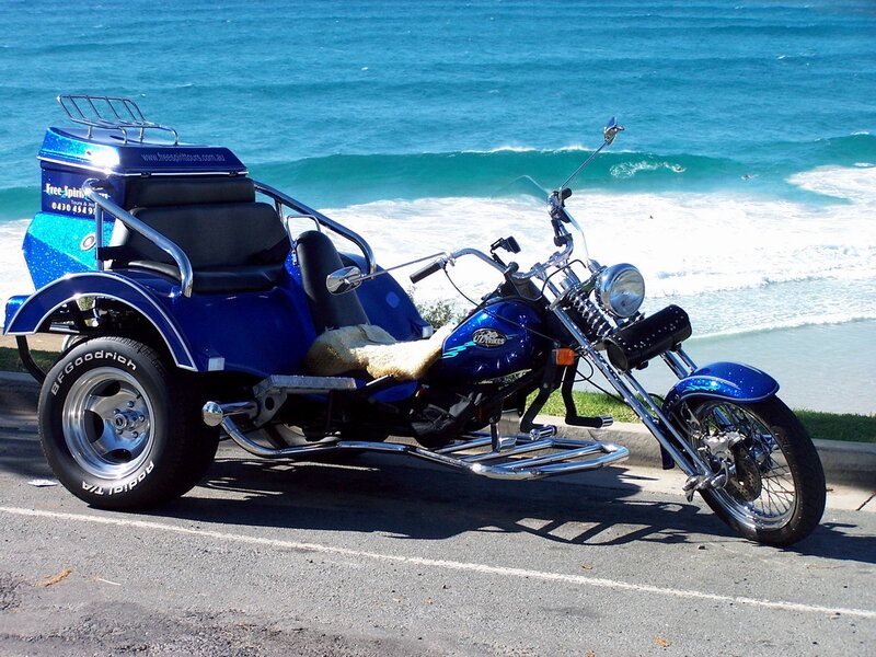 Blue Trike Motorcycle — Serene