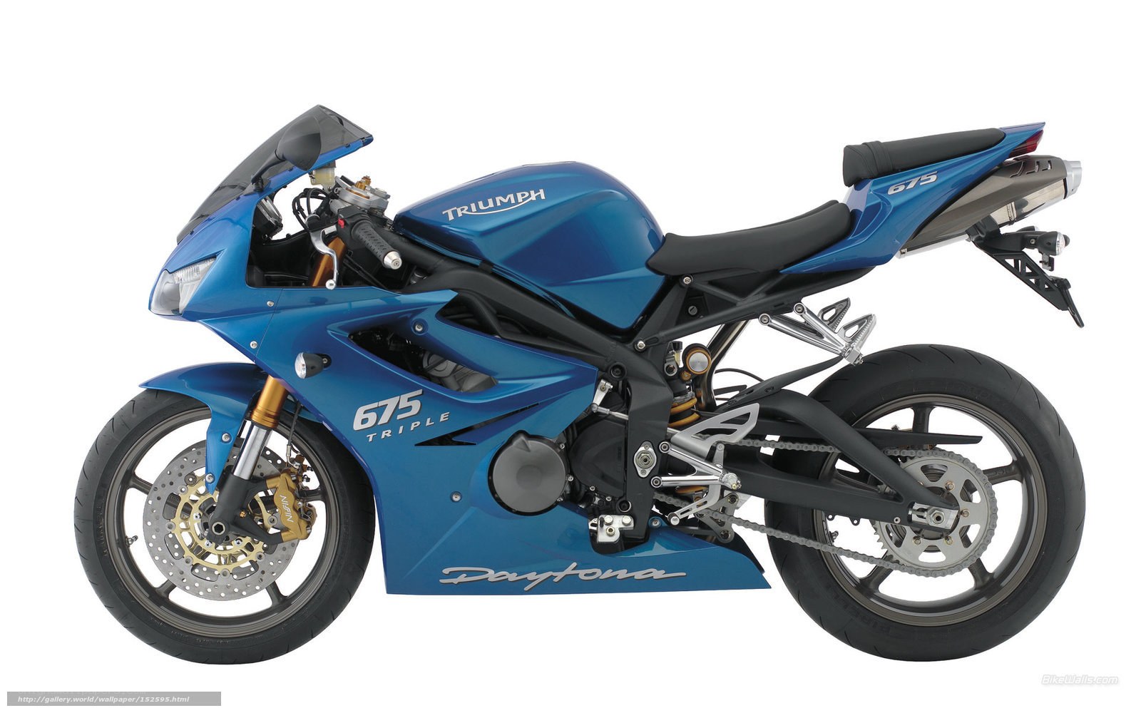 Blue Triumph Daytona motorcycle