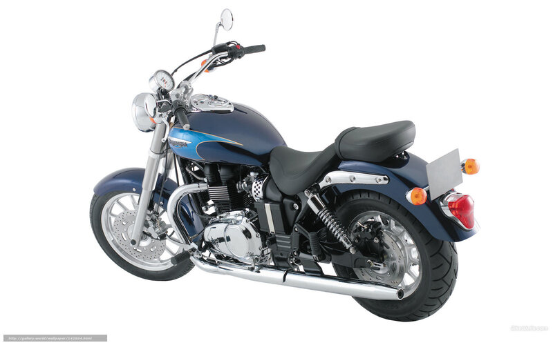 blue triumph motorcycle