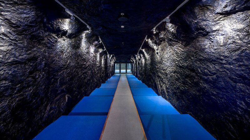 Blue Tunnel Corridor