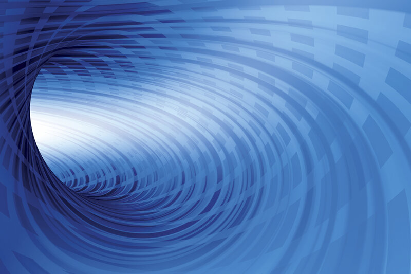 Blue Tunnel Pattern