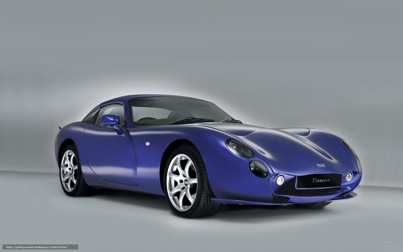 Blue TVR Tuscan sports car