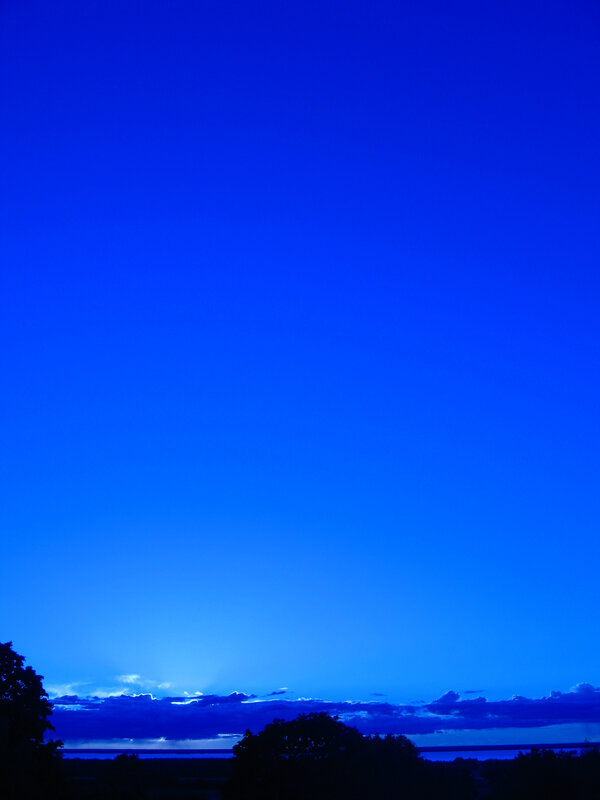 Blue twilight sky