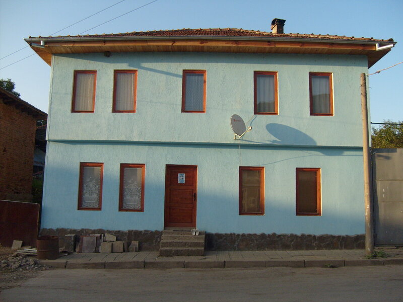 Blue Two-story House