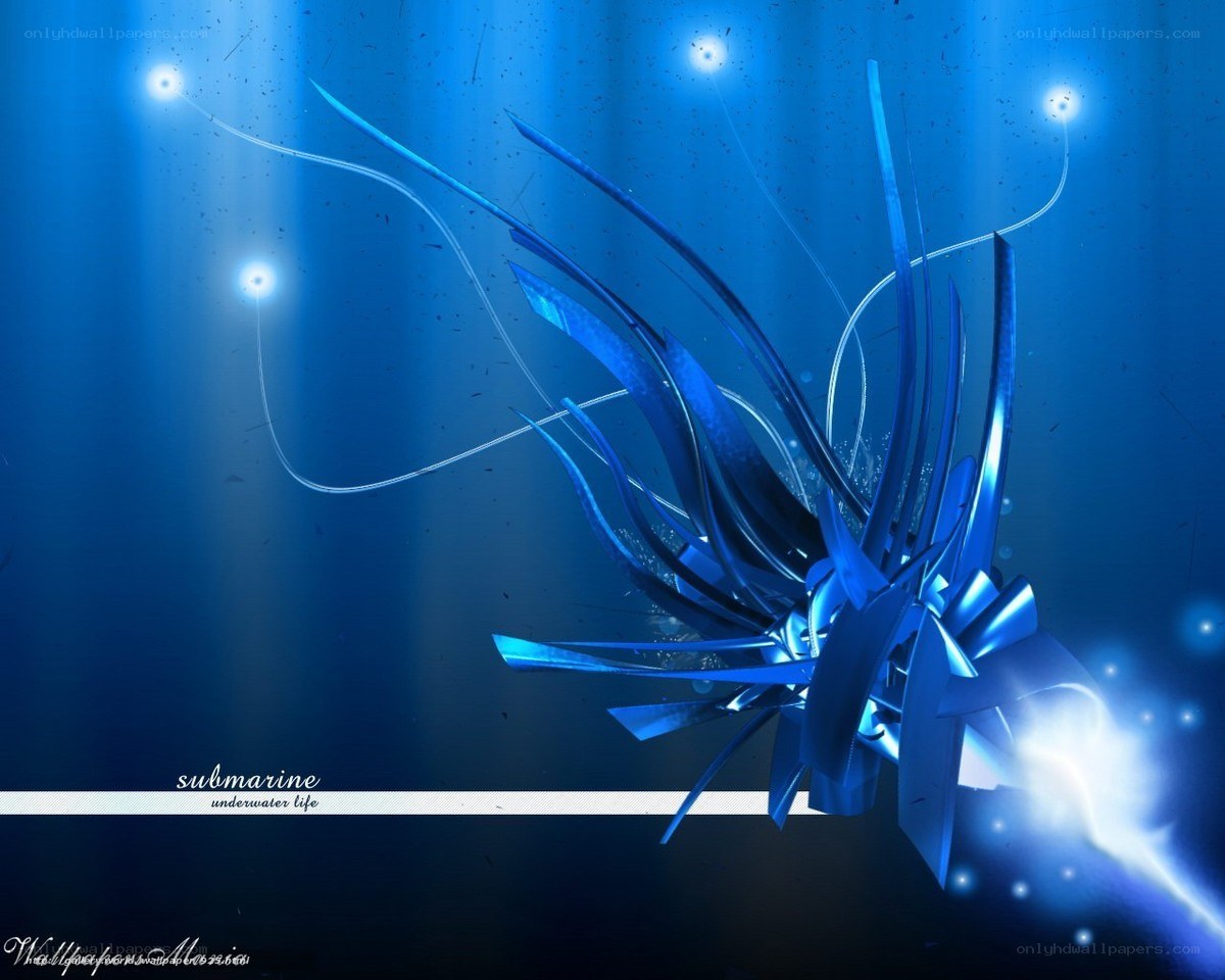blue underwater abstract art