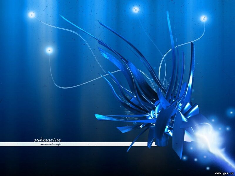 blue underwater abstract