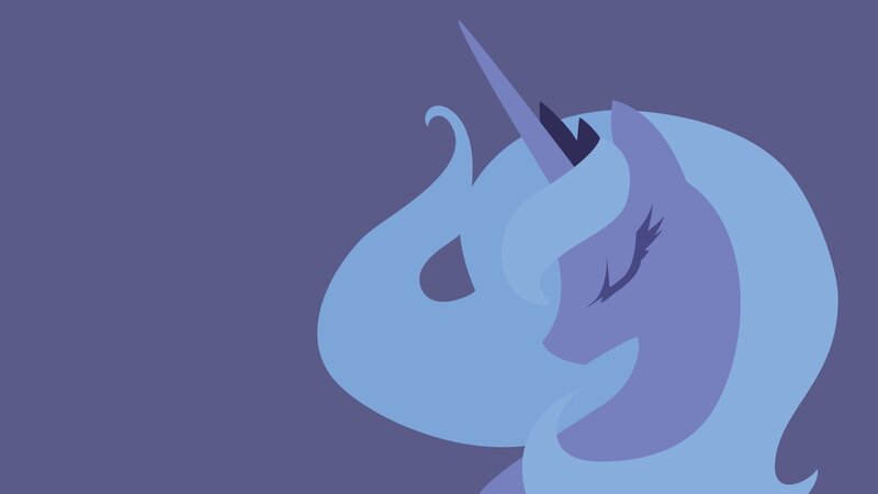 Blue Unicorn Pony — Purple, Calm
