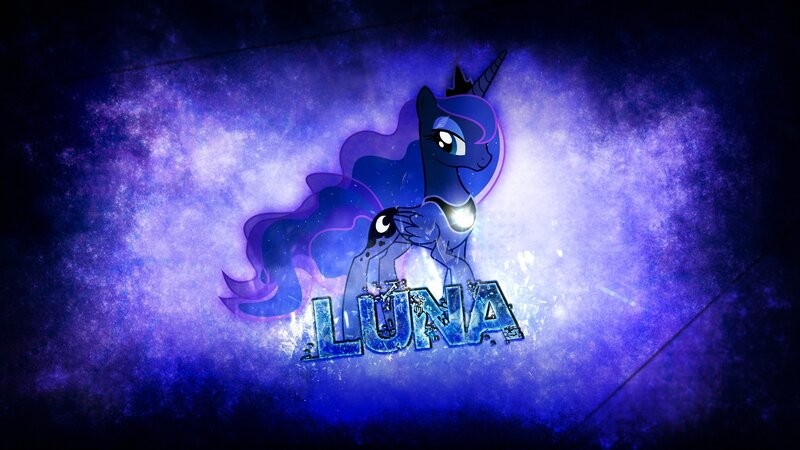 Blue Unicorn Pony — Purple, Dramatic