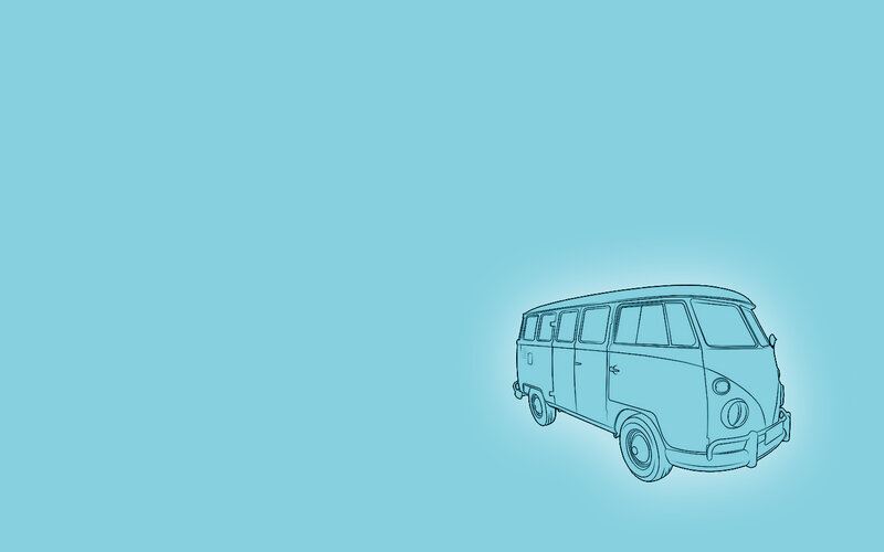 blue van illustration