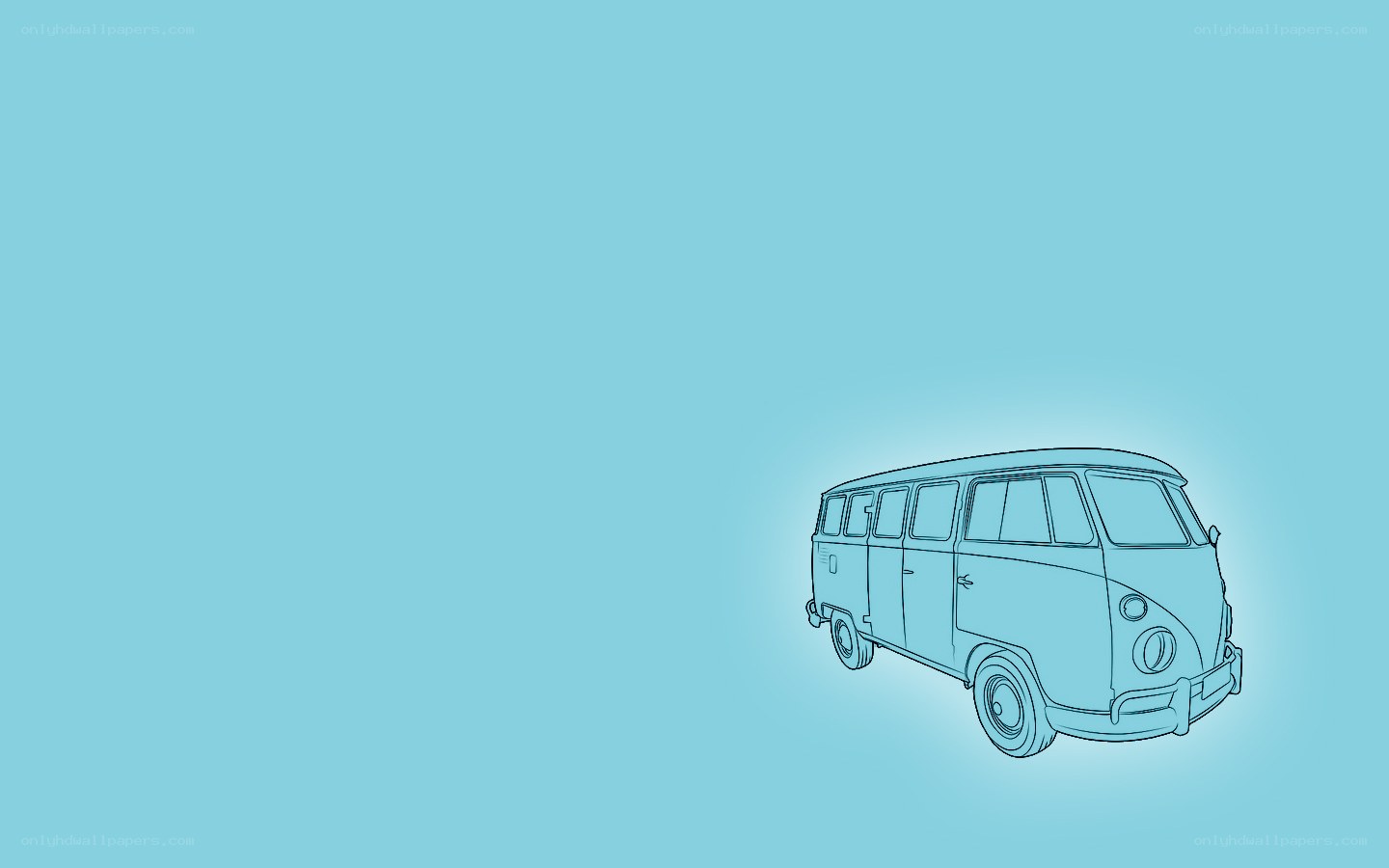blue van illustration