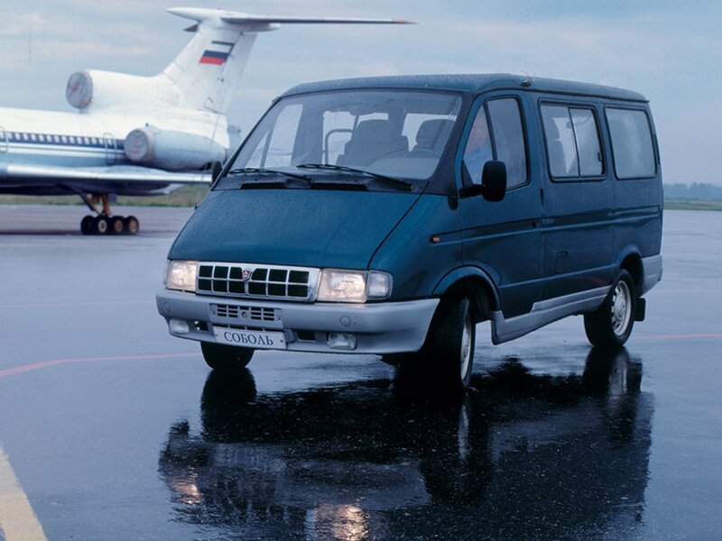 Blue Van on Tarmac — Dramatic