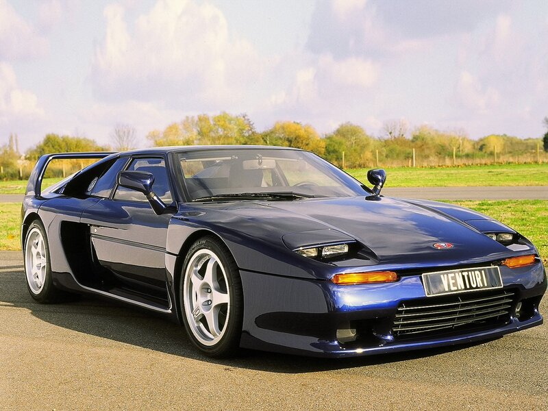 Blue Venturi sports car