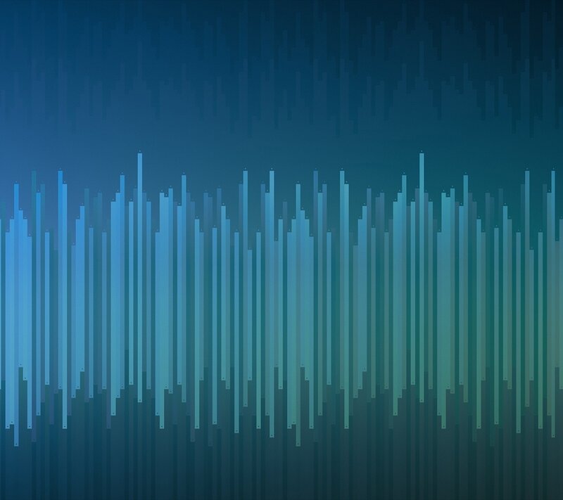 Blue Vertical Bars — Calm