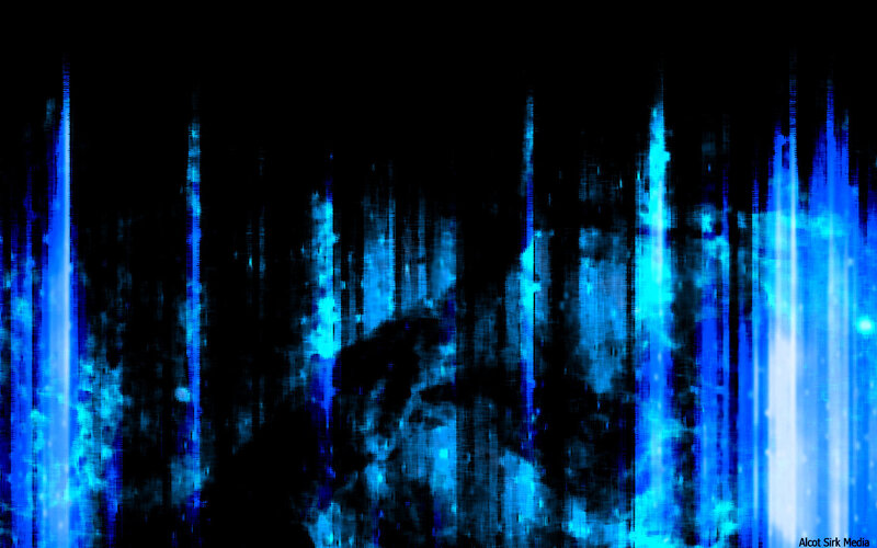 blue vertical light streaks