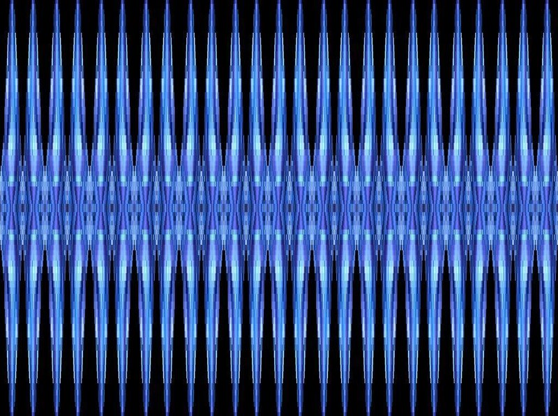 blue vertical wave pattern
