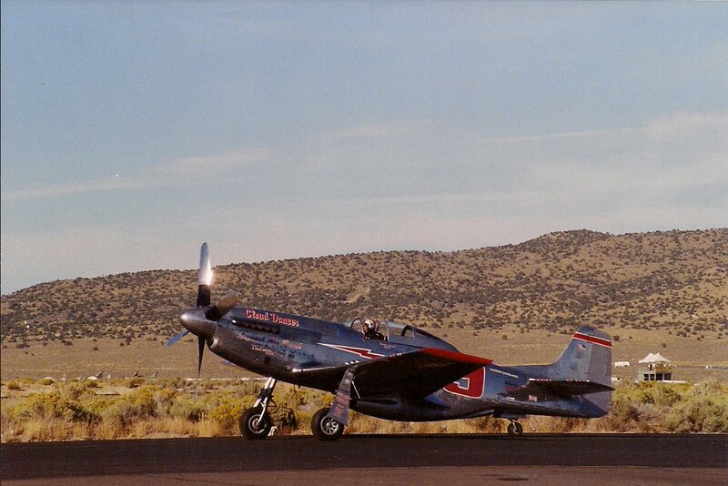 Blue Vintage Airplane