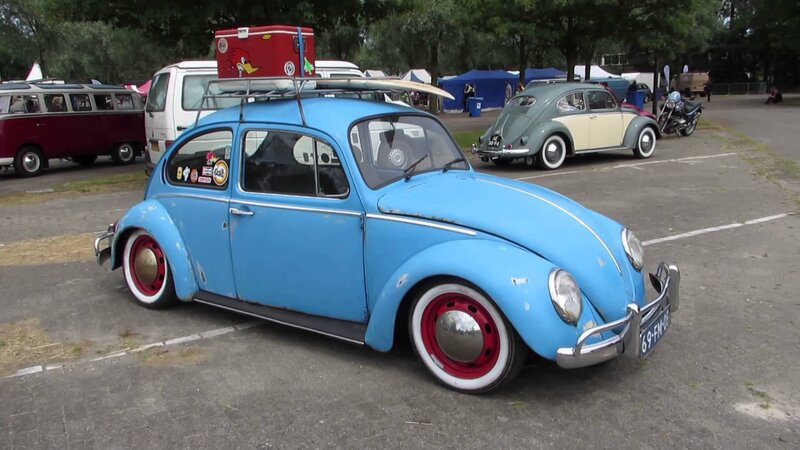 Blue Vintage Beetle Car
