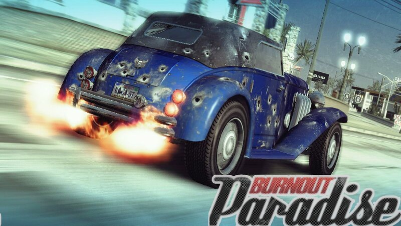 Blue Vintage Car — Action-packed