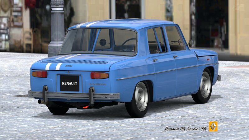 Blue Vintage Car — Calm, Afternoon, 3d Render