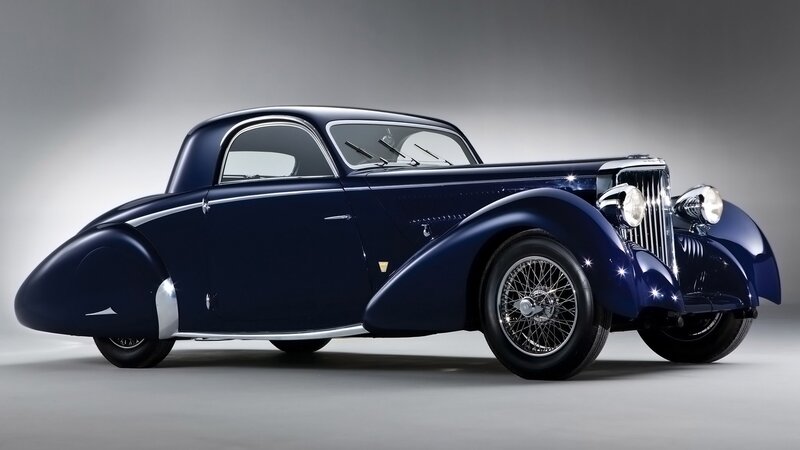 Blue Vintage Car — Dramatic, Photograph, Wheels