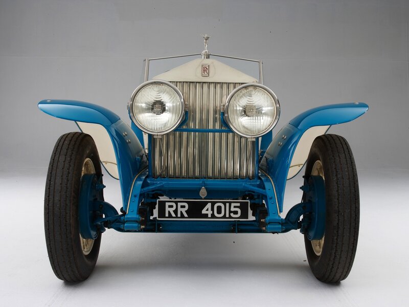 Blue Vintage Car — Neutral, Photograph, Headlights, Grille, Wheels