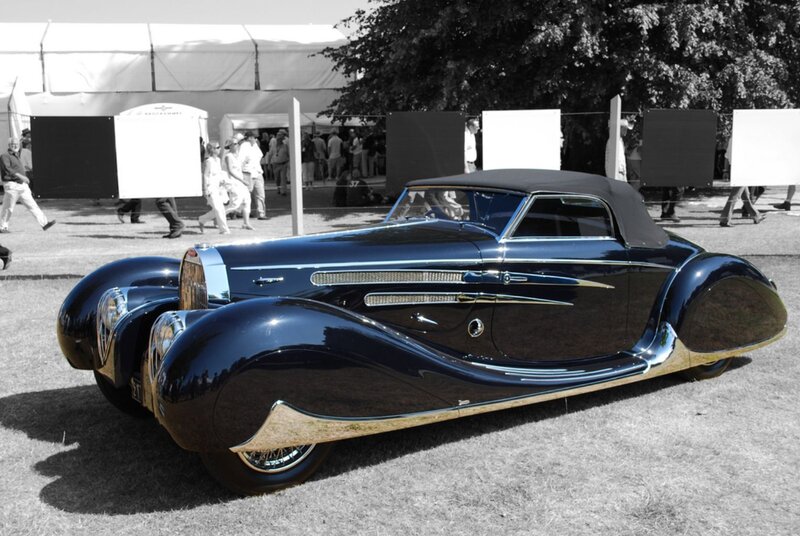 Blue Vintage Convertible — Black