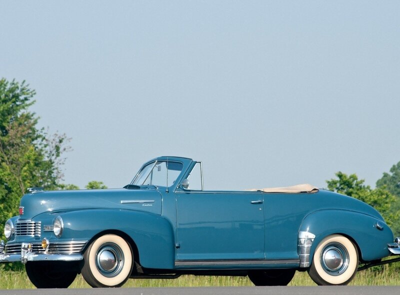 blue vintage convertible car