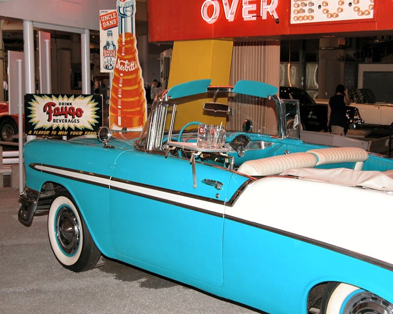 Blue Vintage Convertible — Cyan