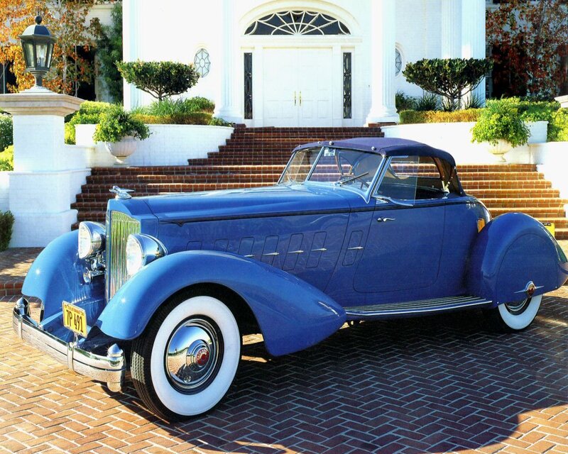 Blue Vintage Convertible — Serene, Afternoon, Photograph, Car
