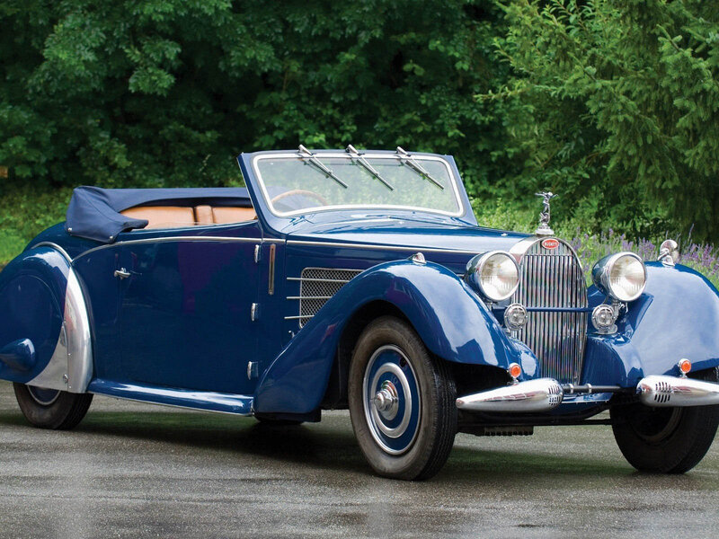 Blue Vintage Convertible — Serene, Summer