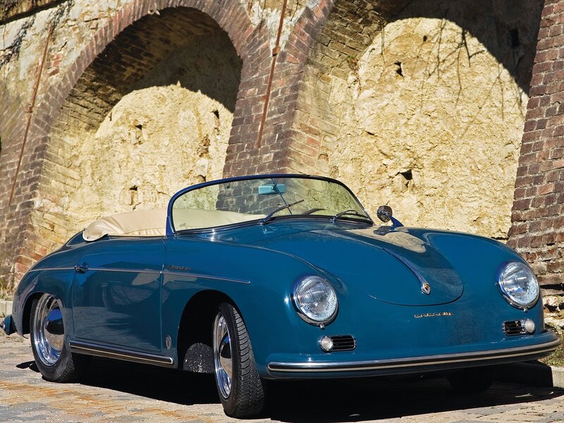 Blue Vintage Convertible — Serene