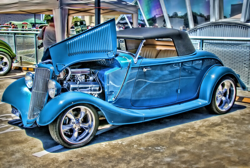 Blue Vintage Convertible — Showcase