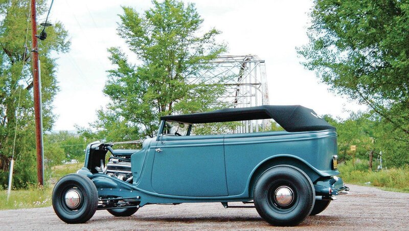 Blue Vintage Convertible — Teal
