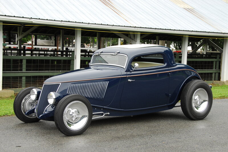Blue Vintage Hot Rod