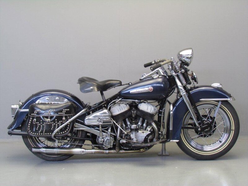 Blue Vintage Motorcycle — Neutral, Photograph