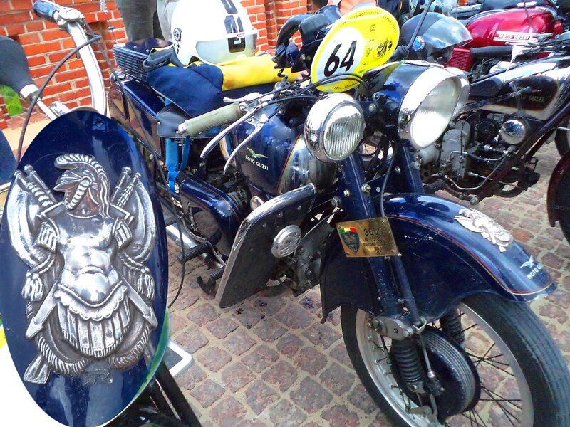 Blue Vintage Motorcycle — Static, Afternoon