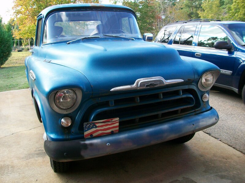 Blue Vintage Pickup Truck — Calm