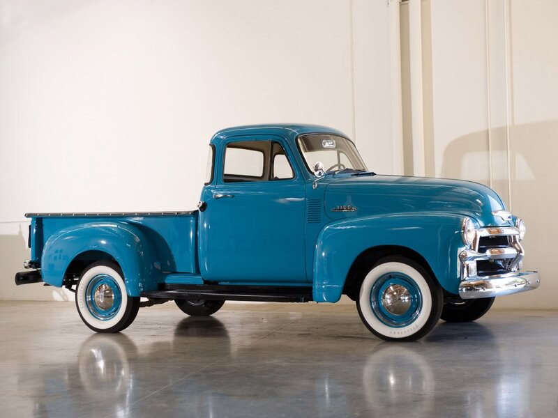 Blue Vintage Pickup Truck — Neutral