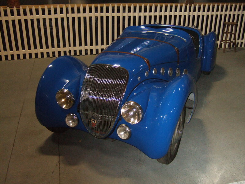 Blue Vintage Race Car — Calm